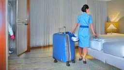 housekeeping paranoid while taking baggage out of the room