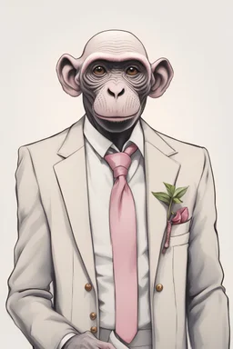 Hairless monkey butler