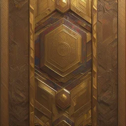 intricate colourfully painted carved wood paneling, sekiro, ochre and sapphire , artstation, extrem intricate