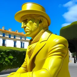 Neoclassicism man realistic yellow cote d'azur