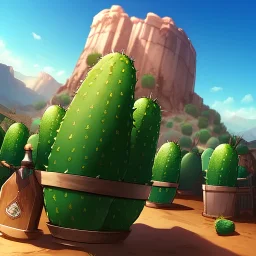 real life like cactus in the desert in arizona, grand canyon, anime