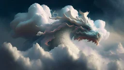 dragon in a big cloud