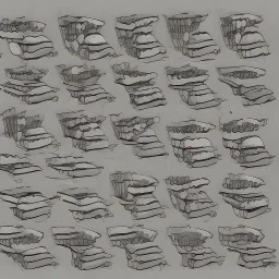 cartoon style of a pile of silverware