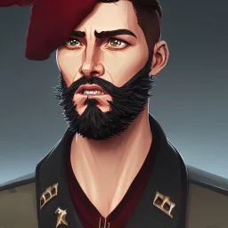 Tom Cruise Christmas military cyberpunk beard