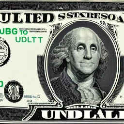 Hidden Alien United States One Dollar Bill