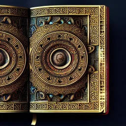 cover of an ancient ornate intricate spell book, cinematic, realistic, intricate details, photorealistic, octane render, 8k, artstation