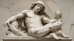 Marble sculpture by Andrea del sarto