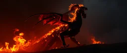 Nabraxas fire and darkness Haiti dragon with rooster head and serpent legs as a vision of the beginning of awakening within a dream