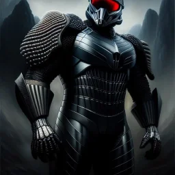 Ultra detailed fullbody Portrait in oil on canvas of Crysis Armor,intense stare,extremely detailed digital painting, extremely detailed face,crystal clear Big eyes, mystical colors ,perfectly centered image, perfect composition, rim light, beautiful lighting,masterpiece,8k, stunning scene, raytracing, anatomically correct, in the style of robert e howard and Ken Kelley and Ohrai Noriyoshi and Simon Bisley and tomzj1