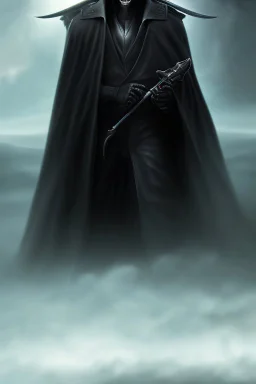 ultra high image quality, Grim Reaper Close-up of an set against AMOLED-worthy pure black backdrop, fantasy art style infused with filter, tailored for vertical wallpaper, exclusive design with no duplicates, radiating beauty suitable for a PC screen image, vivid colors, ultra fine, digital painting.