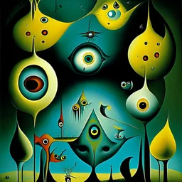 Great and Secret Show, Surreal, Style by Desmond Morris, masterpiece, strange inconsistencies and banal absurdities, eerie, cool colors, smooth, quiddity