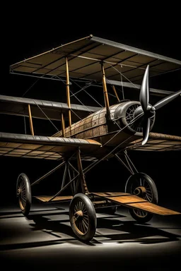 A biplane from the First World War