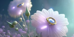 one big crystal subtle flower in a galactic ambiance with a beautiful fairy, transparent petals, delicate colors, in the foreground, full of details, smooth，soft light atmosphere, light effect，vaporwave colorful, concept art, smooth, extremely sharp detail, finely tuned detail, ultra high definition, 8 k, unreal engine 5, ultra sharp focus