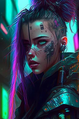 Girl cyberpunk is a thing of beauty