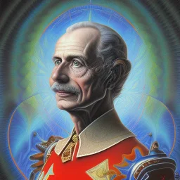 A painting of Mario by Alex Grey