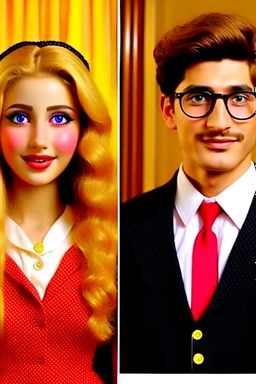 real life, live action, Jewish Barbie and jewish Ken