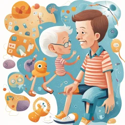 Illustration for the Journal of Pediatric Gerontology