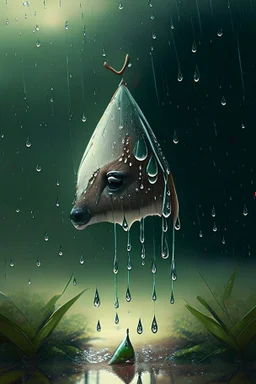 animal forest rain drop