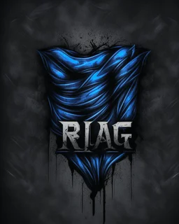 BLEU rag Logo IN black background
