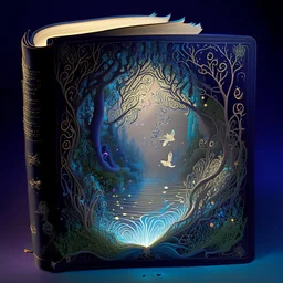 In a realm where enchantments abound and fantastical adventures await, a peculiar sight captures your attention: a mesmerizing floating book with ethereal tendrils of magic swirling around it. As you approach, the tome beckons you to open its pages and immerse yourself in its enchanted world. Describe what unfolds as you delve into the book's magical narrative, encountering mystical creatures, awe-inspiring landscapes, and a quest that holds the key to unlocking extraordinary powers.