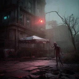 Zombie unreal 5, octane render, cinema4d, redshift render, hyper realistic, cenematic, vibrancy, synthwave, retouch, centered, dynamic lighting, dramatic lighting, 4k, highly detailed, attractive beautiful, realistic, epic composition, holographic,