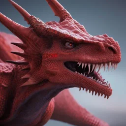 red dragon, dragon portrait, portrair, dragon head, dragon face, big eyes, fangs, dragon with horns, 8k resolution, high-quality, fine-detail, fantasy, incredibly detailed, ultra high resolution, 8k, complex 3d render, cinema 4d