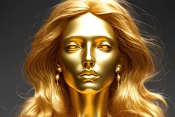 golden woman face