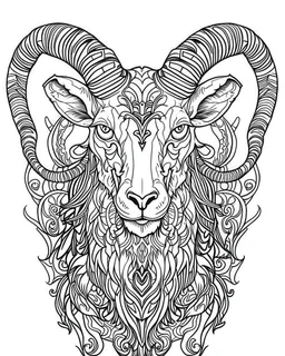 satanist goat tattoo, coloring book page, clean line art, adults drawing book, Black and white only, crisp black lines, sharp lines, coloring page for adults, black and white picture, lots of details, tattoo style,tattoo ideas, full body, without shadows and colors