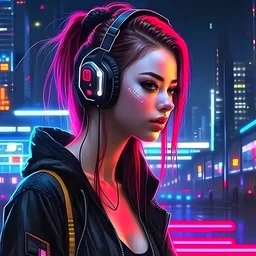 Girl cyberpunk is a thing of beauty