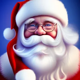 Down syndrome Santa Clause, portrait, 8k resolution