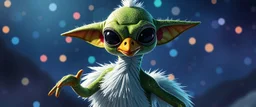 disco glittery goose alien gremlin anime