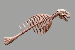 one stiffened rib, huge, 3d asset, full length
