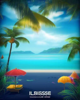 Stunning conceptual beach scene illustration in cocktail glass silhouette. Beach with vibrant colors, sunset sky and coast with palm trees. Cinematic black background, the glass looks like a window to a tropical paradise.12k 3D HD hyper-realistic Image quality CodeFormer AI 12K, cute flower fairy with bright wings like morning dew, flutters from flower to flower. Hair in curls,adorned with petals and pollen, mysterious phoenix woman,her silhouette made with interconnected and integrated elements