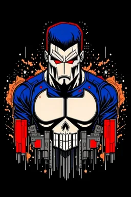 punisher sku;; GM hustler in the style of Hiroshi Nagai