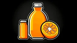 sport team logo with orange juice