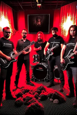 Firestarter, studio de radio, musique metal