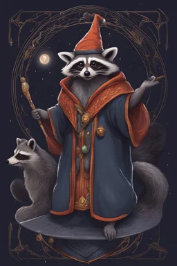 Raccoon wizard