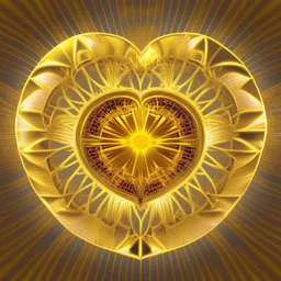 golden vinyl electric heart kaleidoscope