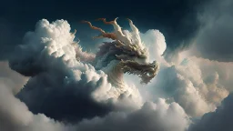 dragon in a big cloud