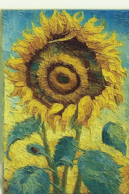 Sunflower van gogh stile