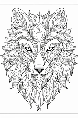 Portrait of a gentle woman in a lively field of marigolds, mature coloring artwork, contour, vector, clean line art, white background, detailed, black and white, in the style of kalamkari design