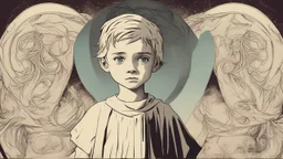 "The thumbnail image represents the story of Luke Ruehlman, the child who recalls a past life as a woman. The image shows Luke's face with a youthful smile and puzzled expression. In the background, there are visual effects related to reincarnation and past life, reflecting the mystery and intrigue surrounding this unique story."