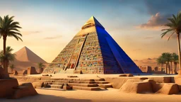 3d render, Egyptian pyramid, filled with bright hues and intricate Graffiti design, 3d octane render, inspired by Xuande Emperor, ((simple background)), intricate details, ultra-realistic, best quality, high-res, ultra-detailed, extremely clear, absurd res, detailed lighting,