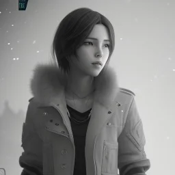 realistic female anime character, early 20s, in the style of "left alive", perfect composition, beautiful, detailed, intricate, insanely detailed, octane render, trending on artstation, 8 k, artistic photography, photorealistic concept art, soft, natural, volumetric, cinematic, perfect light, chiaroscuro, award-winning photograph, masterpiece, oil on canvas, raphael, caravaggio, greg rutkowski, beeple, beksinski, giger, nice eyes