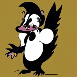 Cartoon skunk