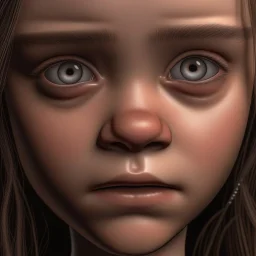 photorealistic,close up,,12 years old gir,sad