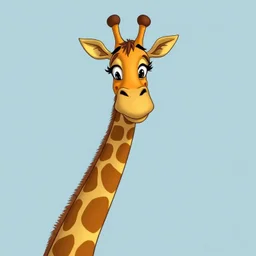 a character of a giraffe , hanna&barbera style
