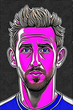 Craig Dawson British soccer player cartoon 2d