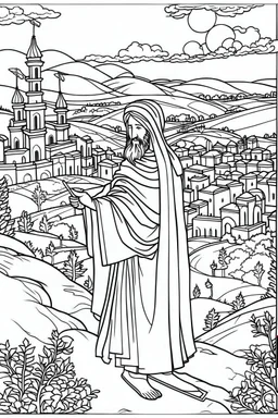 coloring page, palestine