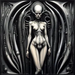 HR Giger's work often featured erotic and sexual themes, intertwined with his signature biomechanical style. His artwork explored the intersection of the human body, sexuality, and machinery in a way that was both provocative and unsettling. Giger's portrayal of eroticism often involved the fusion of organic and mechanical elements, creating surreal and otherworldly scenes that challenged traditional norms of sexuality and beauty. His artwork often depicted grotesque and sexualized beings, with